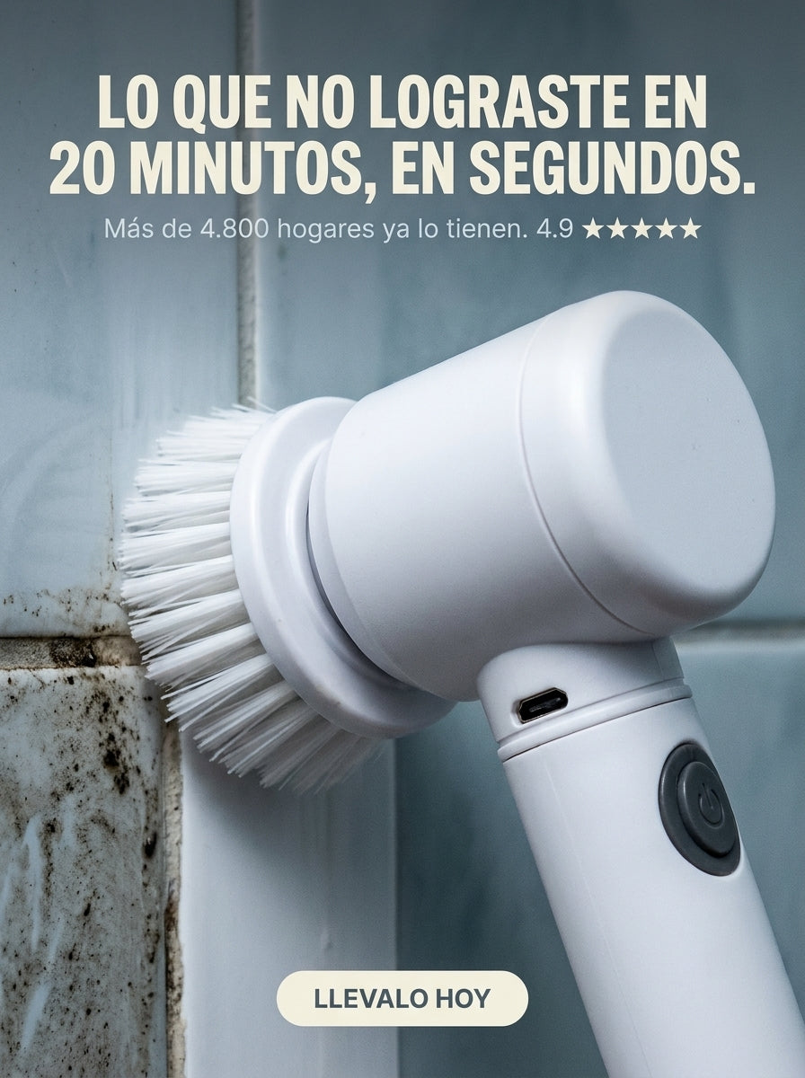 Dile adios al limpiado agotador con cepillo 5 en 1