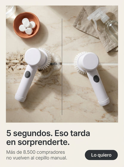 Dile adios al limpiado agotador con cepillo 5 en 1